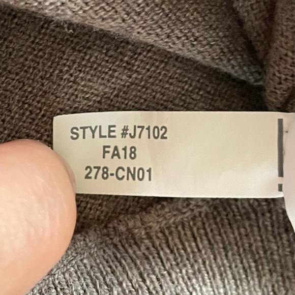 J. Crew MERCANTILE Men's brown tan Zip Mock-Neck Sweater NORMCORE Size: Large - Picture 5 of 7